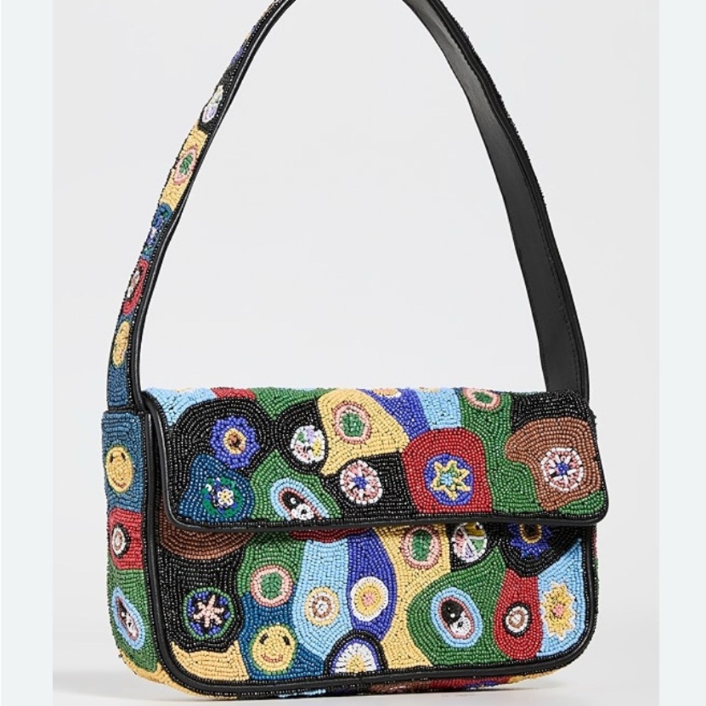 STAUD Tommy Bag Beaded NWT